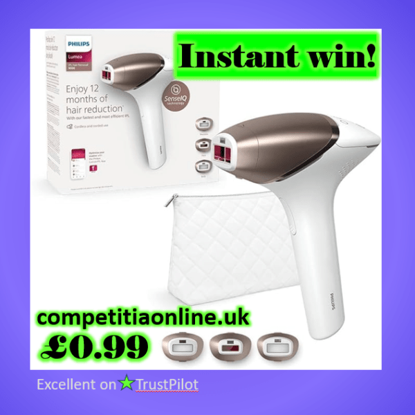 Win instantly this Philips Lumea IPL Hair Removal 9000 Series