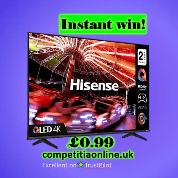 Win instantly this Hisense 70-inch QLED 4K smart TV